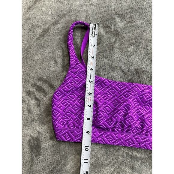 NWOT Fendi x Skims Square Neckline Sleeveless Crop Top Purple Small - Picture 9 of 12